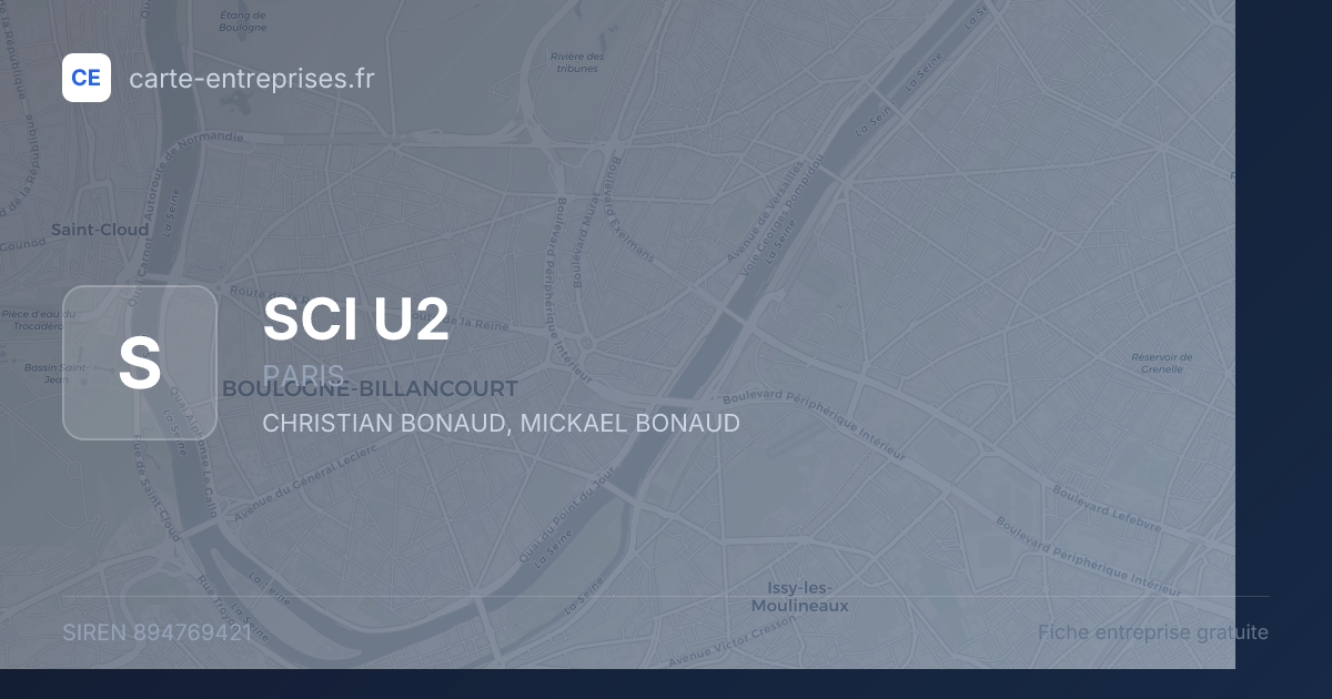SCI U2 — 894769421 — fiche entreprise