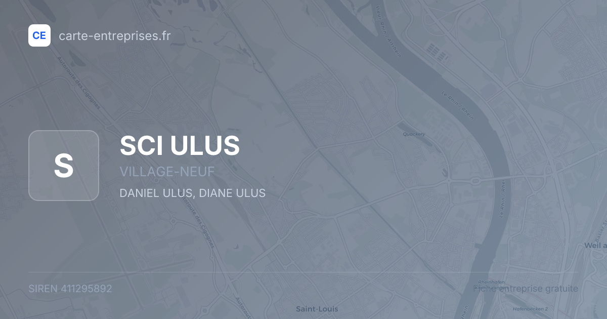 SCI ULUS — 411295892 — fiche entreprise