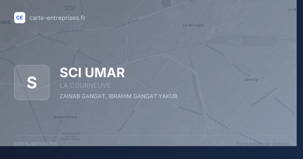 SCI UMAR — 481504785 — fiche entreprise