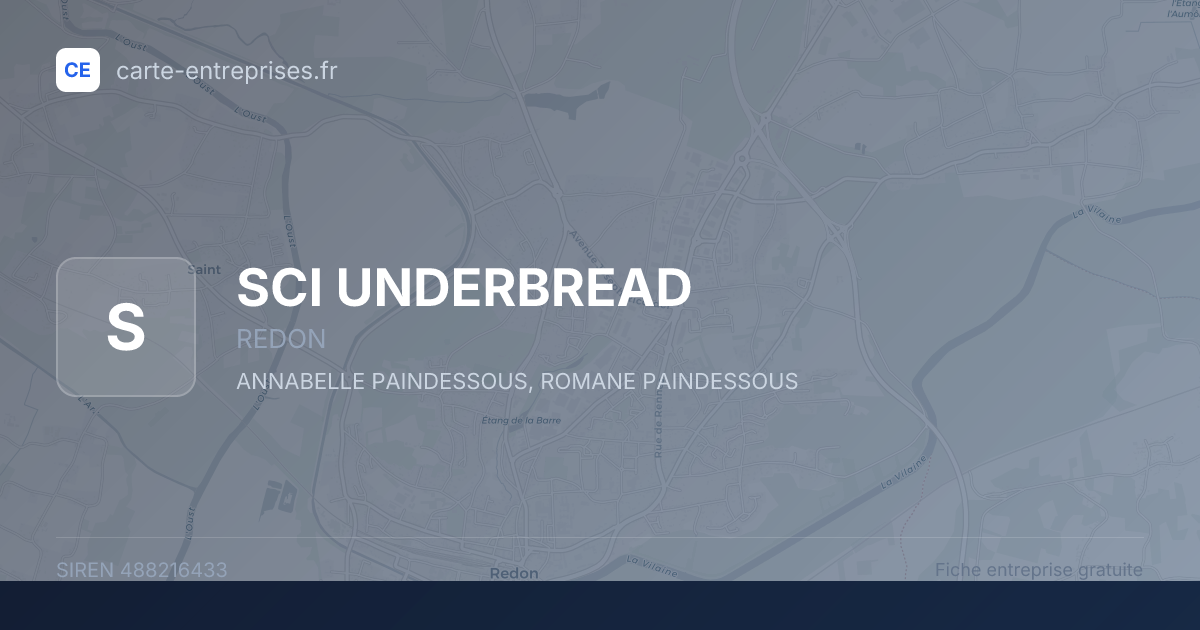 SCI UNDERBREAD — 488216433 — fiche entreprise