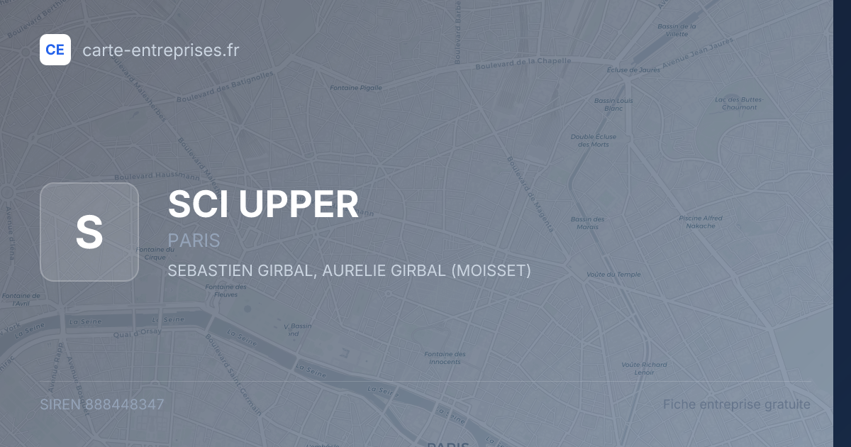 SCI UPPER — 888448347 — fiche entreprise