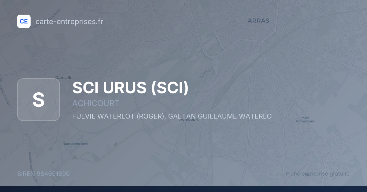 SCI URUS (SCI) — 984601690 — fiche entreprise