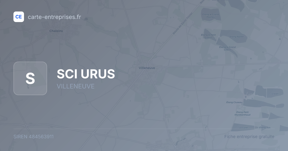 SCI URUS — 484563911 — fiche entreprise