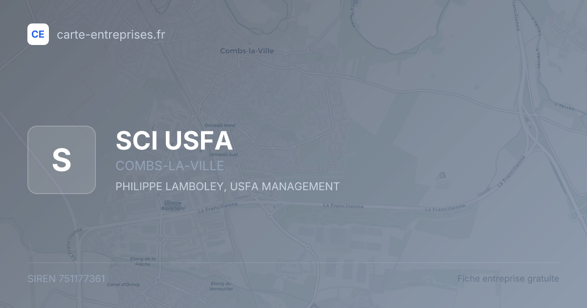 SCI USFA — 751177361 — fiche entreprise