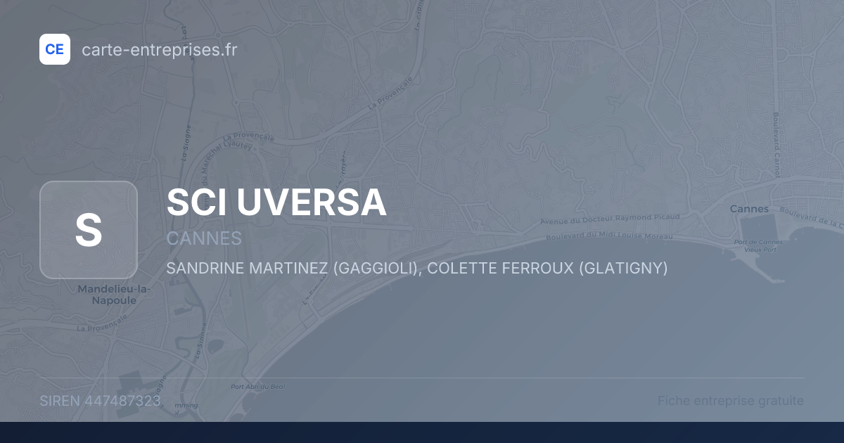 SCI UVERSA — 447487323 — fiche entreprise