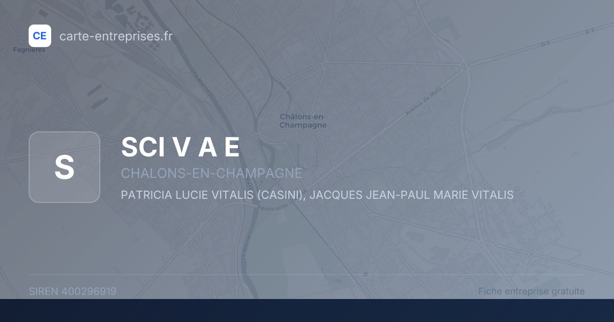 SCI V A E — 400296919 — fiche entreprise