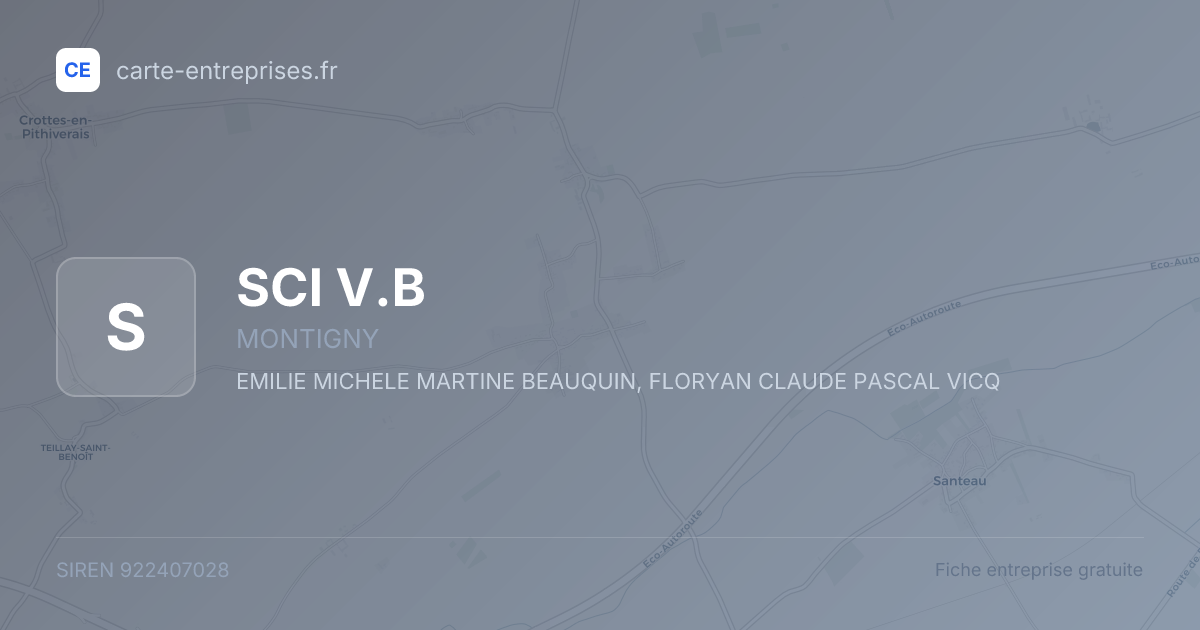 SCI V.B — 922407028 — fiche entreprise