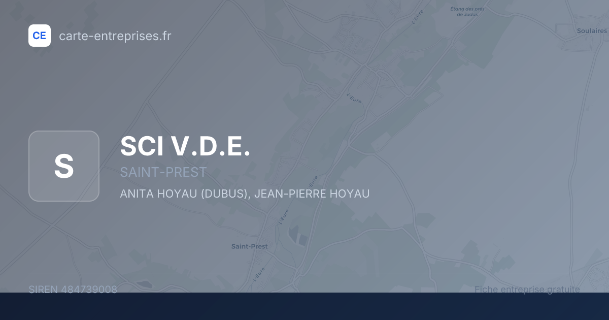 SCI V.D.E. — 484739008 — fiche entreprise