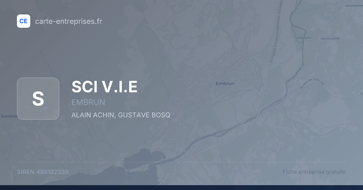 SCI V.I.E — 488182338 — fiche entreprise