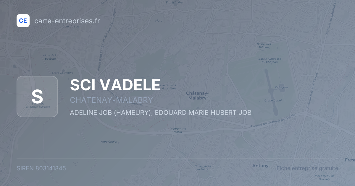 SCI VADELE — 803141845 — fiche entreprise