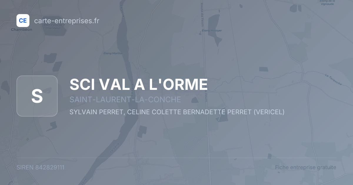 SCI VAL A L'ORME — 842829111 — fiche entreprise