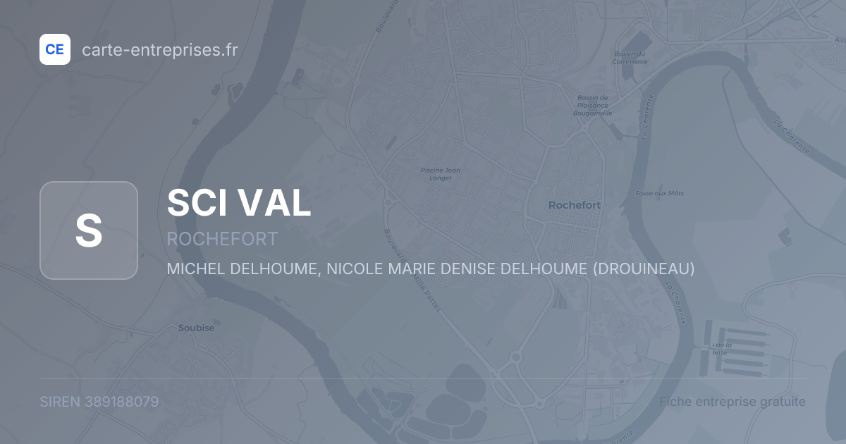 SCI VAL — 389188079 — fiche entreprise