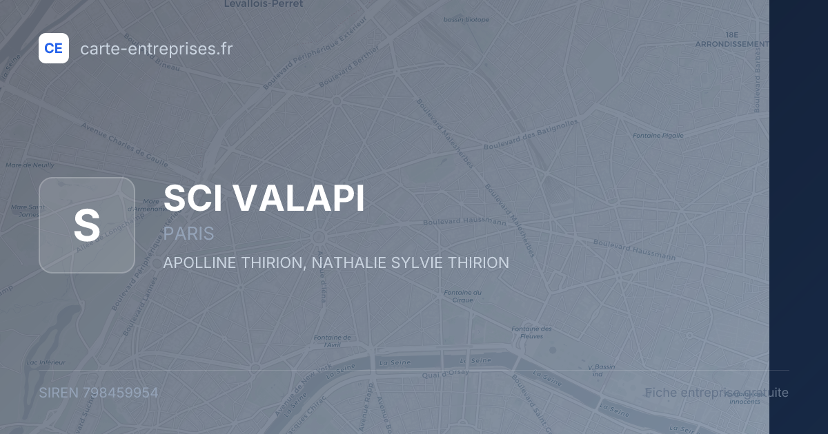 SCI VALAPI — 798459954 — fiche entreprise