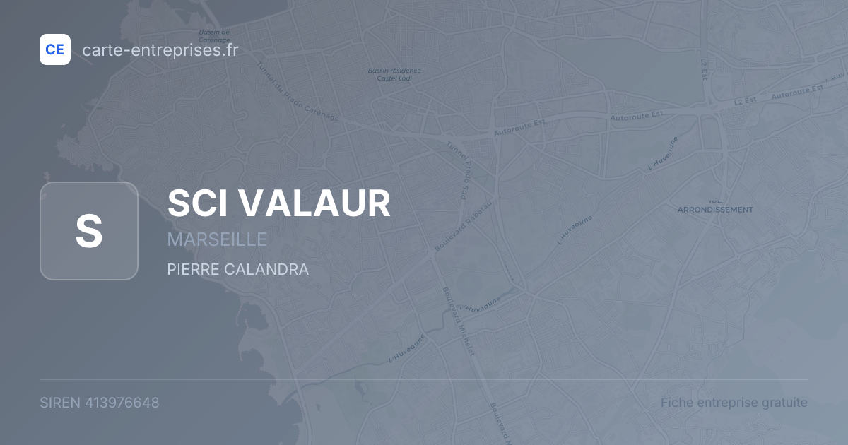 SCI VALAUR — 413976648 — fiche entreprise