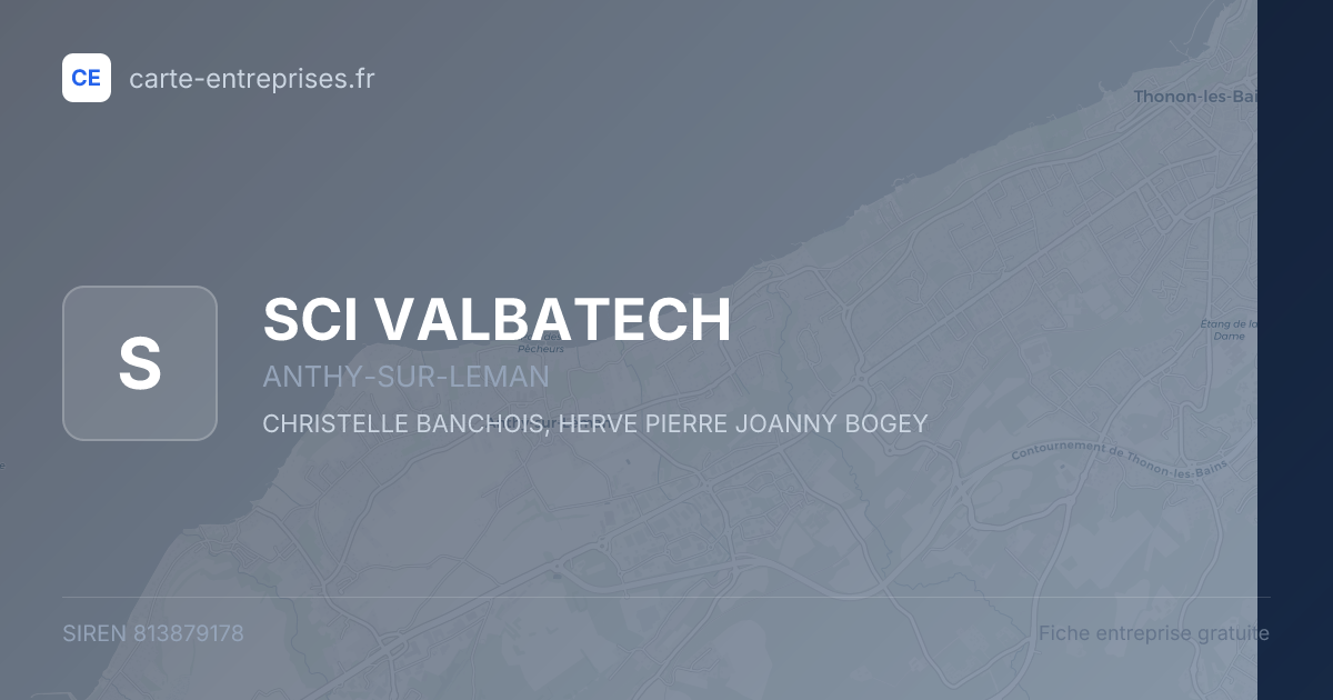 SCI VALBATECH — 813879178 — fiche entreprise