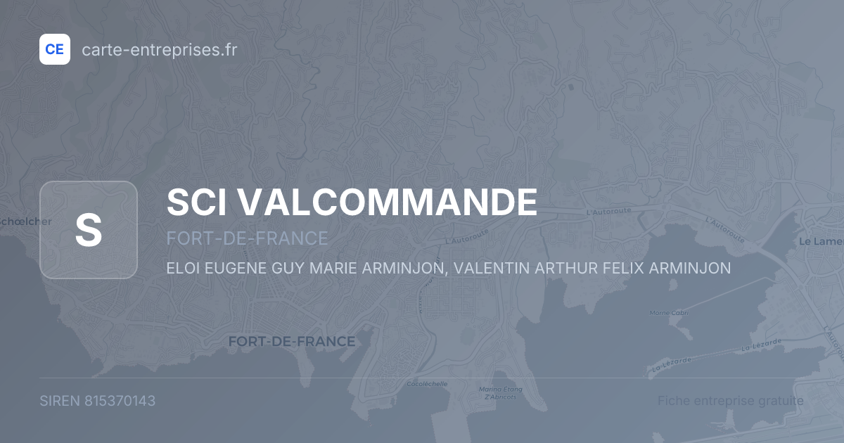 SCI VALCOMMANDE — 815370143 — fiche entreprise
