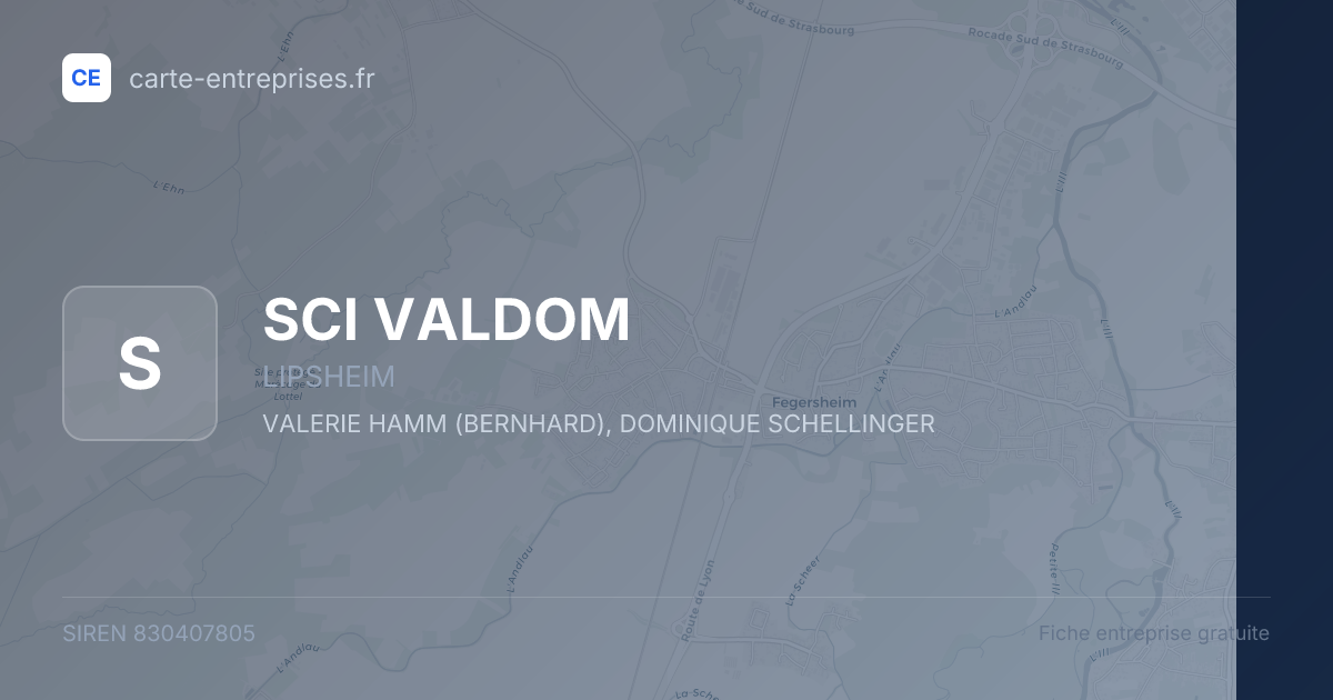 SCI VALDOM — 830407805 — fiche entreprise