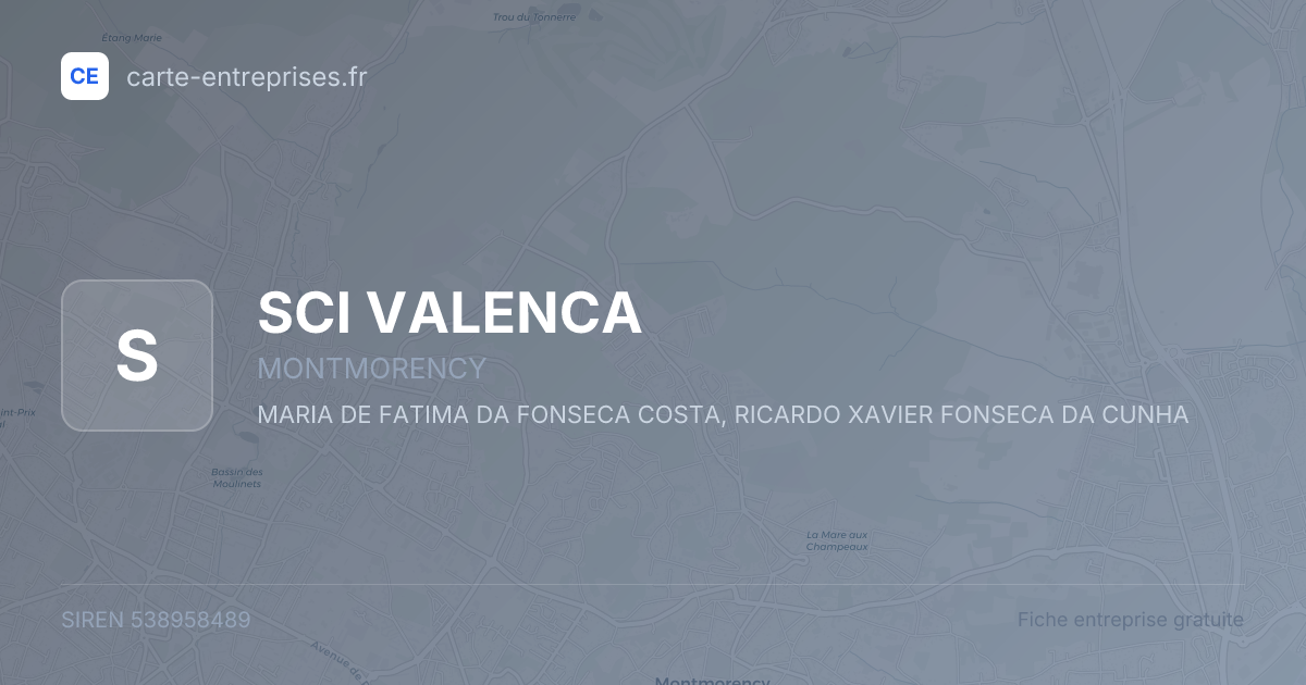 SCI VALENCA — 538958489 — fiche entreprise