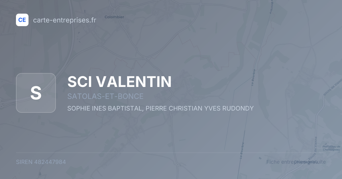 SCI VALENTIN — 482447984 — fiche entreprise