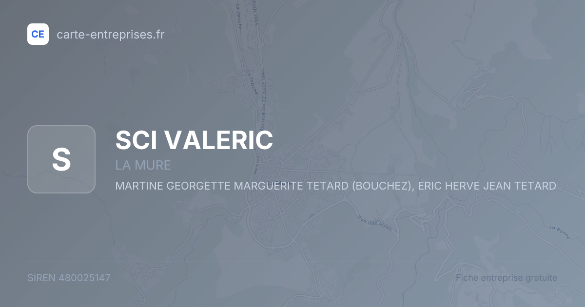 SCI VALERIC — 480025147 — fiche entreprise