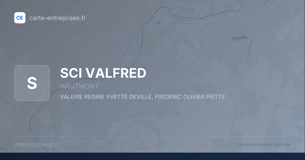 SCI VALFRED — 520364837 — fiche entreprise