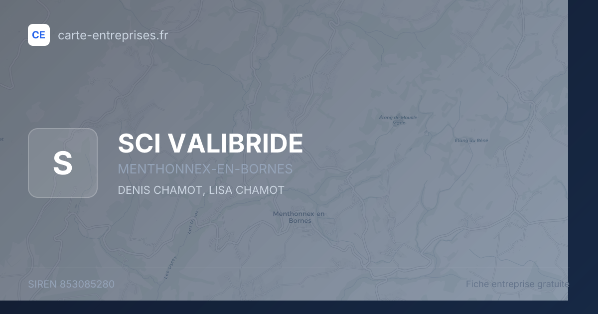 SCI VALIBRIDE — 853085280 — fiche entreprise