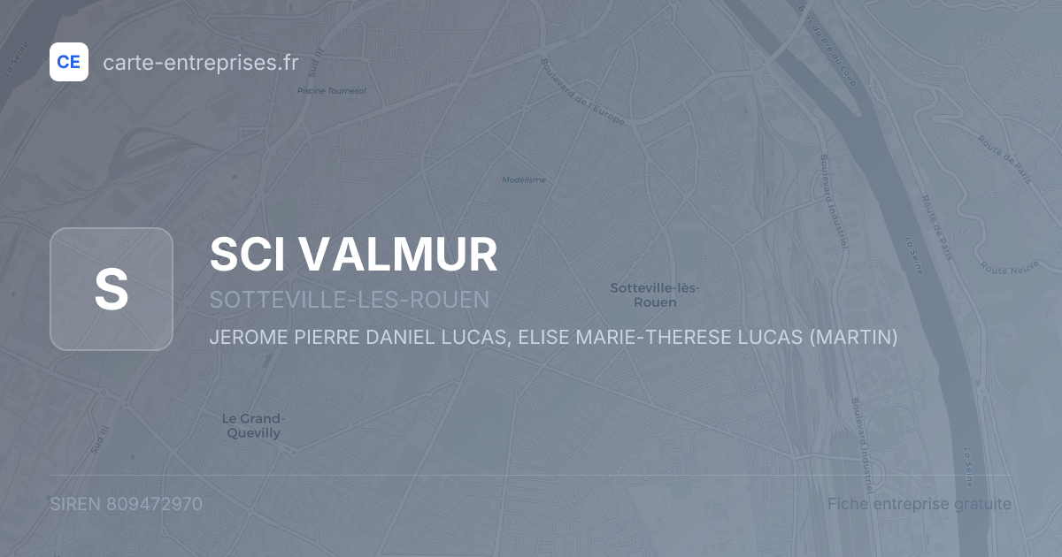SCI VALMUR — 809472970 — fiche entreprise