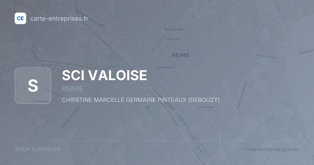SCI VALOISE — 429078348 — fiche entreprise