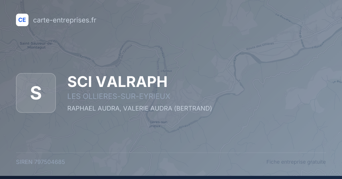 SCI VALRAPH — 797504685 — fiche entreprise