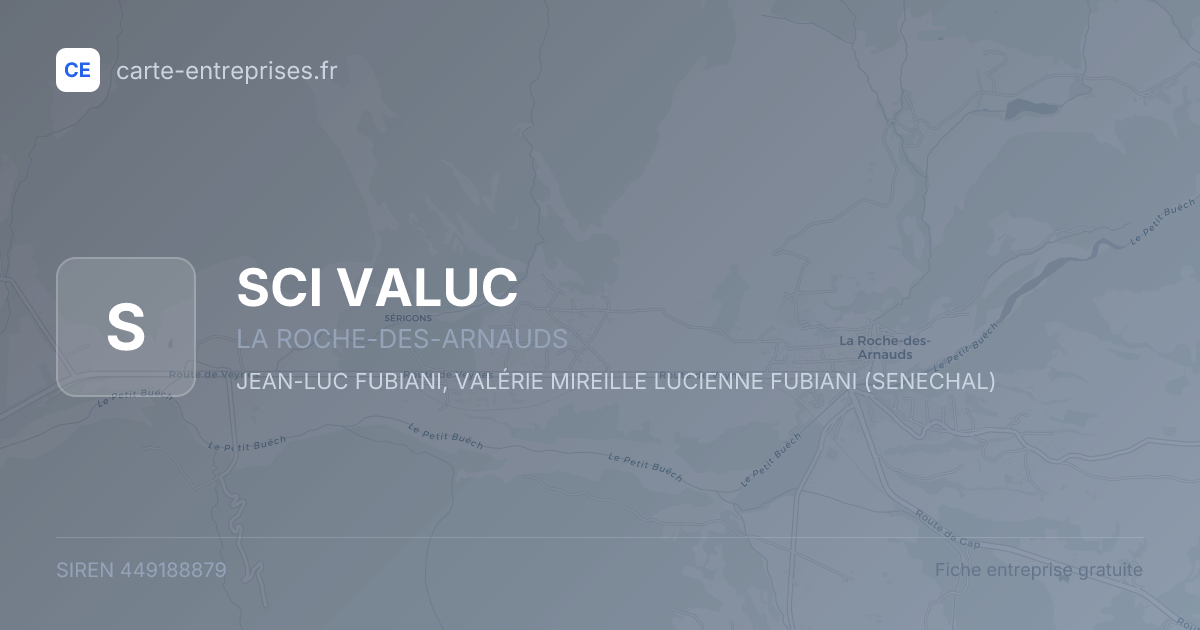 SCI VALUC — 449188879 — fiche entreprise
