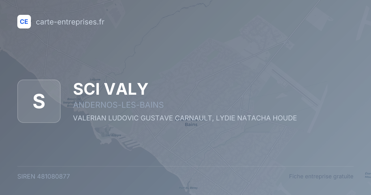 SCI VALY — 481080877 — fiche entreprise