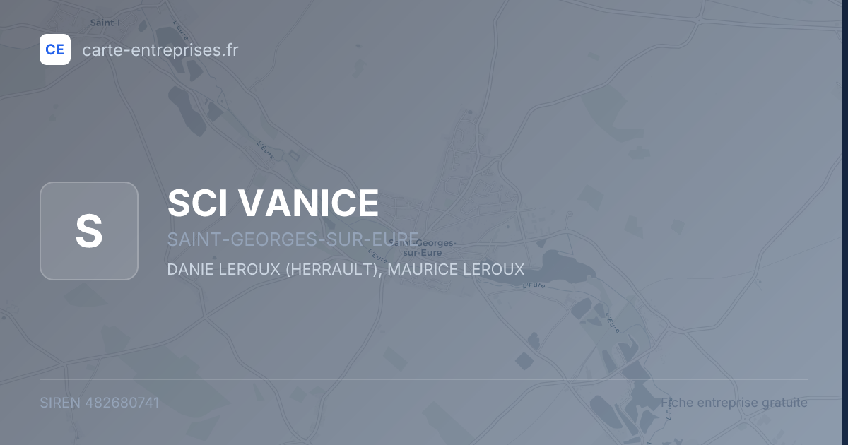 SCI VANICE — 482680741 — fiche entreprise