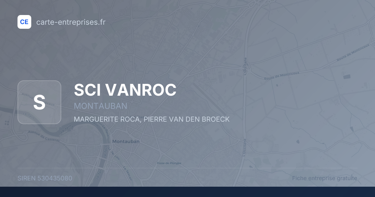 SCI VANROC — 530435080 — fiche entreprise