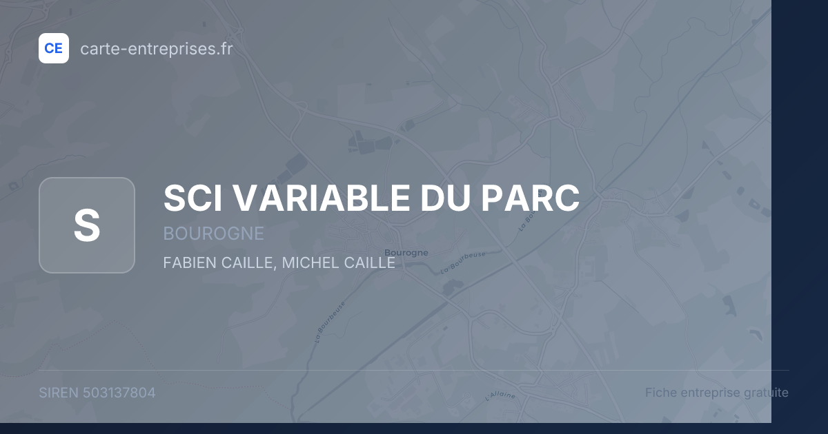 SCI VARIABLE DU PARC — 503137804 — fiche entreprise