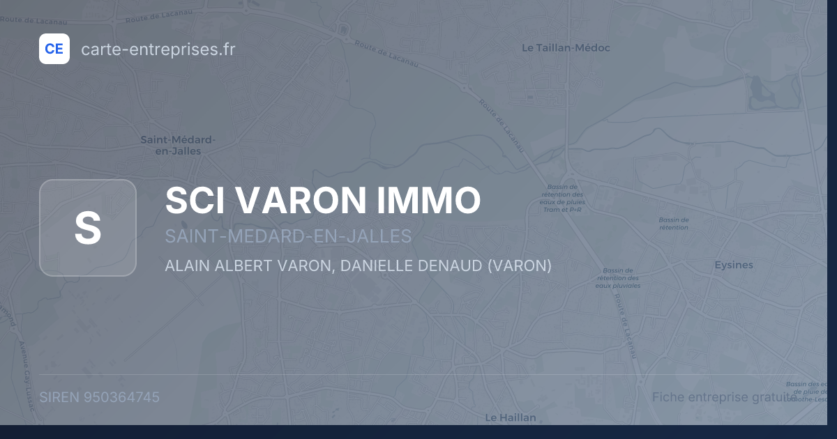 SCI VARON IMMO — 950364745 — fiche entreprise