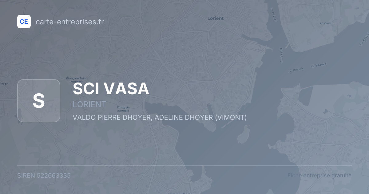 SCI VASA — 522663335 — fiche entreprise