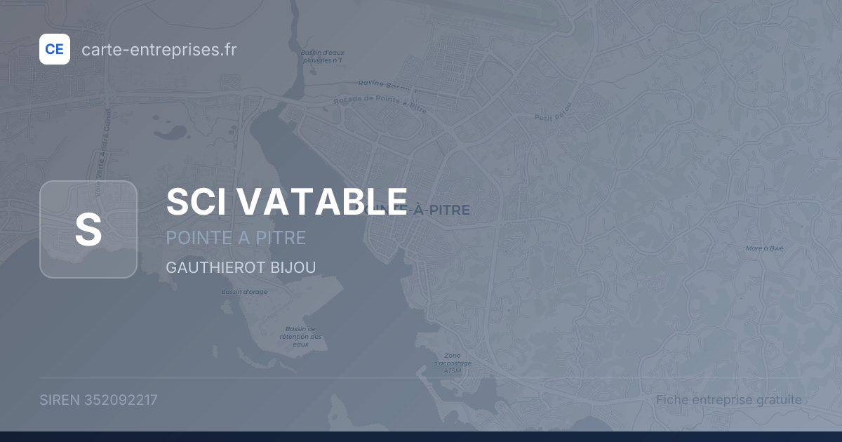 SCI VATABLE — 352092217 — fiche entreprise