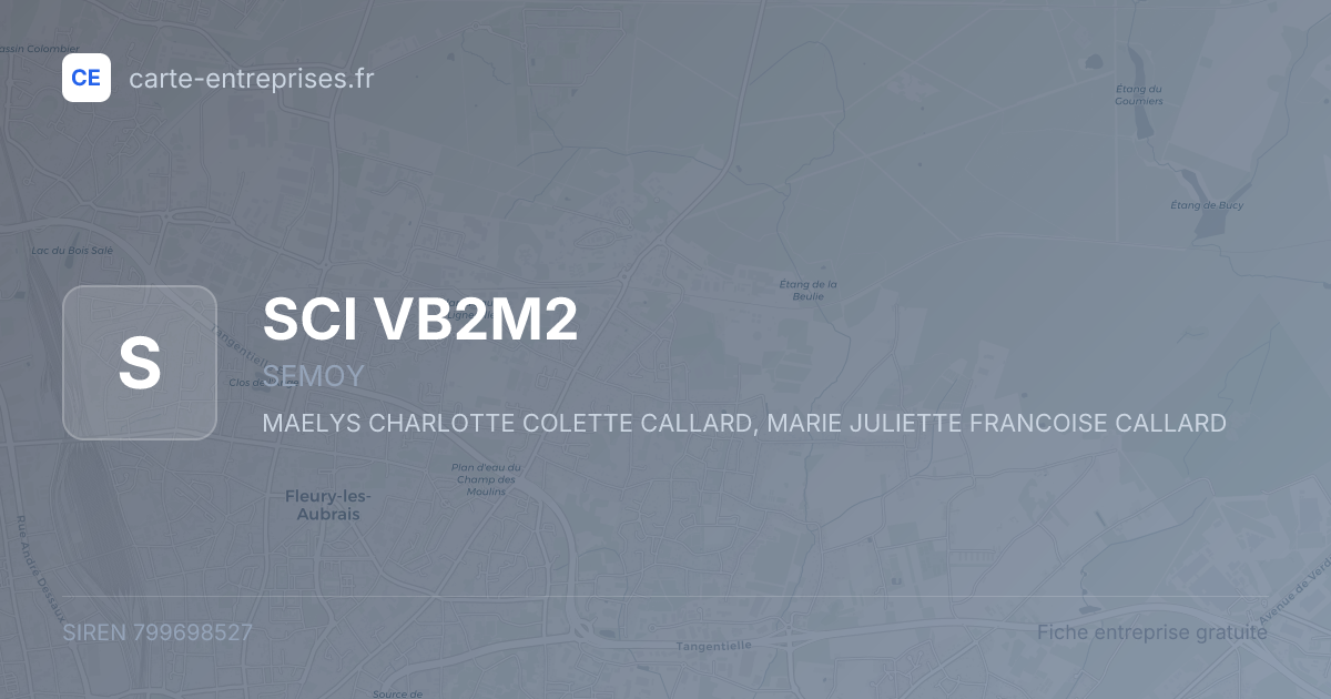 SCI VB2M2 — 799698527 — fiche entreprise