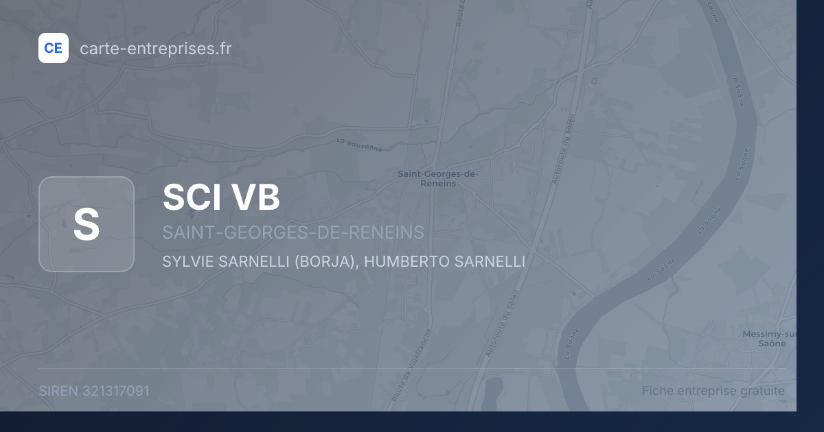 SCI VB — 321317091 — fiche entreprise