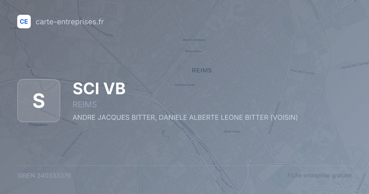 SCI VB — 340333376 — fiche entreprise