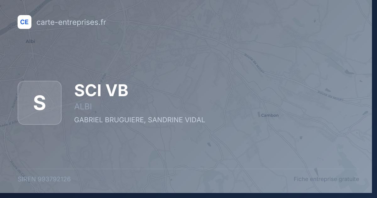 SCI VB — 993792126 — fiche entreprise