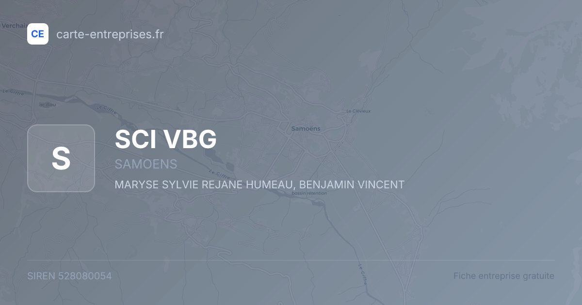 SCI VBG — 528080054 — fiche entreprise
