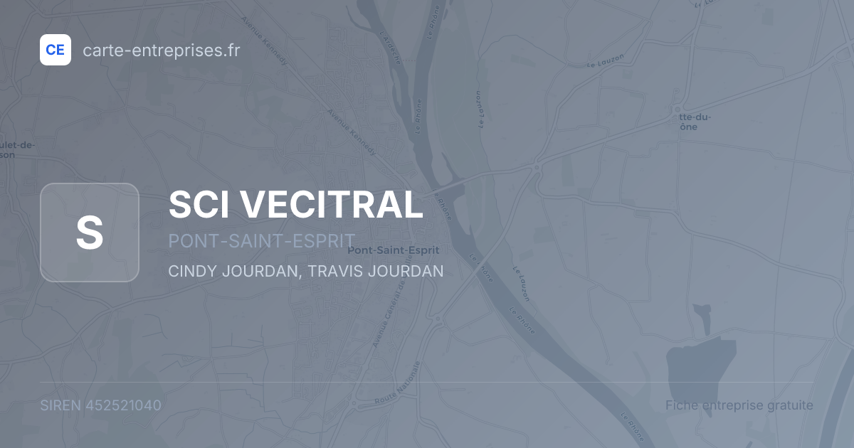 SCI VECITRAL — 452521040 — fiche entreprise