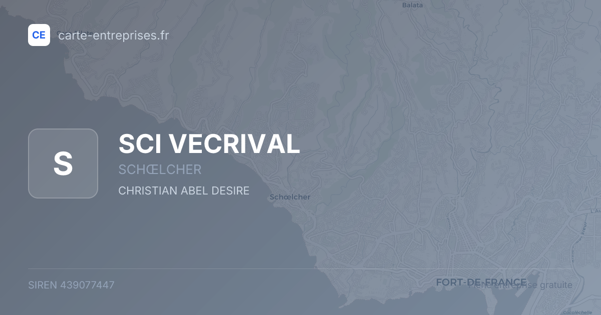SCI VECRIVAL — 439077447 — fiche entreprise