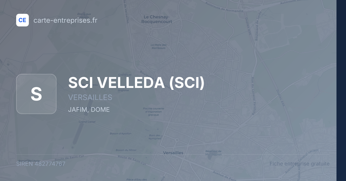 SCI VELLEDA (SCI) — 482774767 — fiche entreprise
