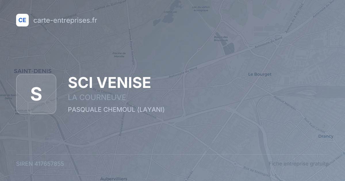 SCI VENISE — 417657855 — fiche entreprise