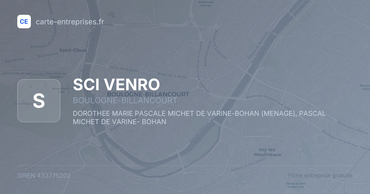 SCI VENRO — 433775202 — fiche entreprise