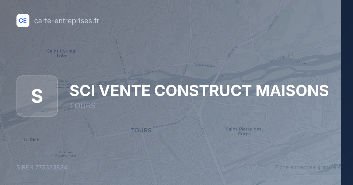 SCI VENTE CONSTRUCT MAISONS — 775333834 — fiche entreprise