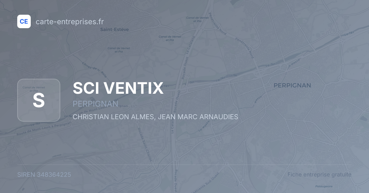 SCI VENTIX — 348364225 — fiche entreprise