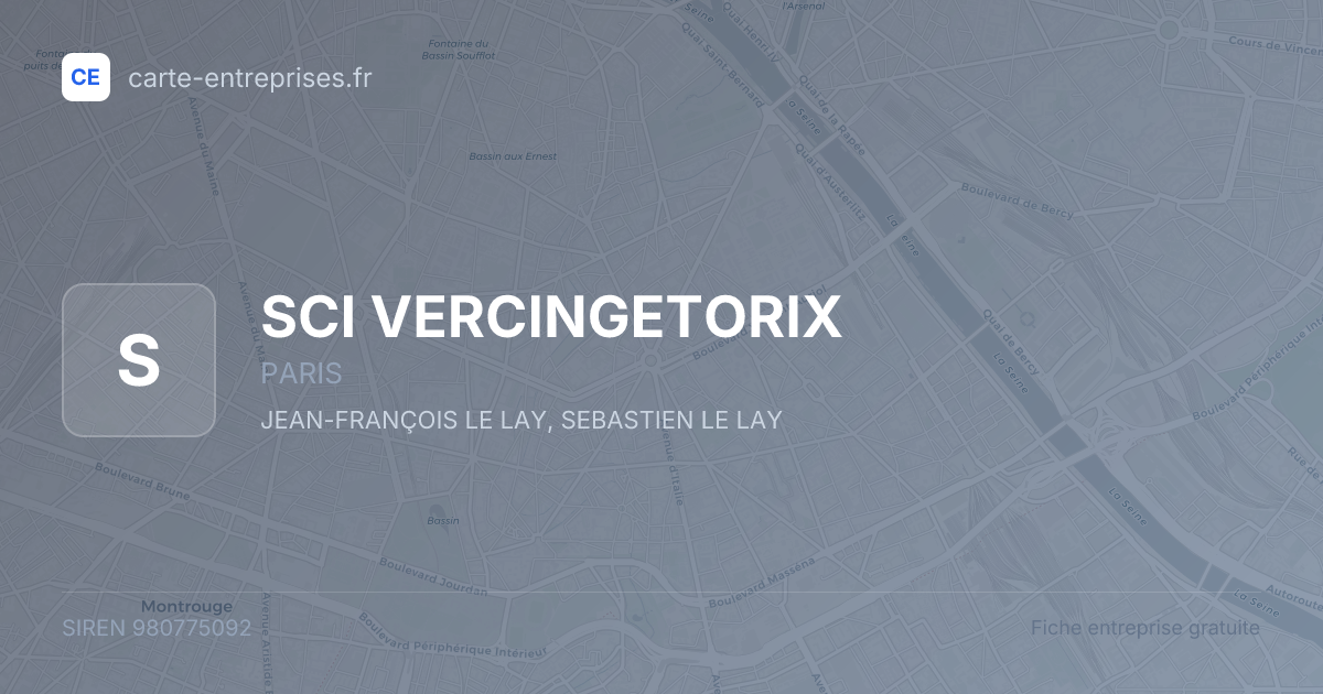SCI VERCINGETORIX — 980775092 — fiche entreprise